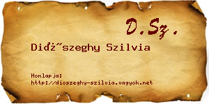 Diószeghy Szilvia névjegykártya